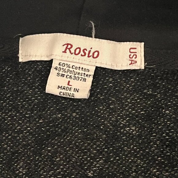 Rasio Jogger Pants and Hoodie Womens Large Black Sequin 2 Piece Workout Outfit - Picture 14 of 14